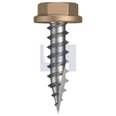 Hobsons - #10-12 x 20 Pale Terracotta - Cl4 As3566 Type 17 Flanged Hex Head | Q519-Pt (Pack Of 1000)